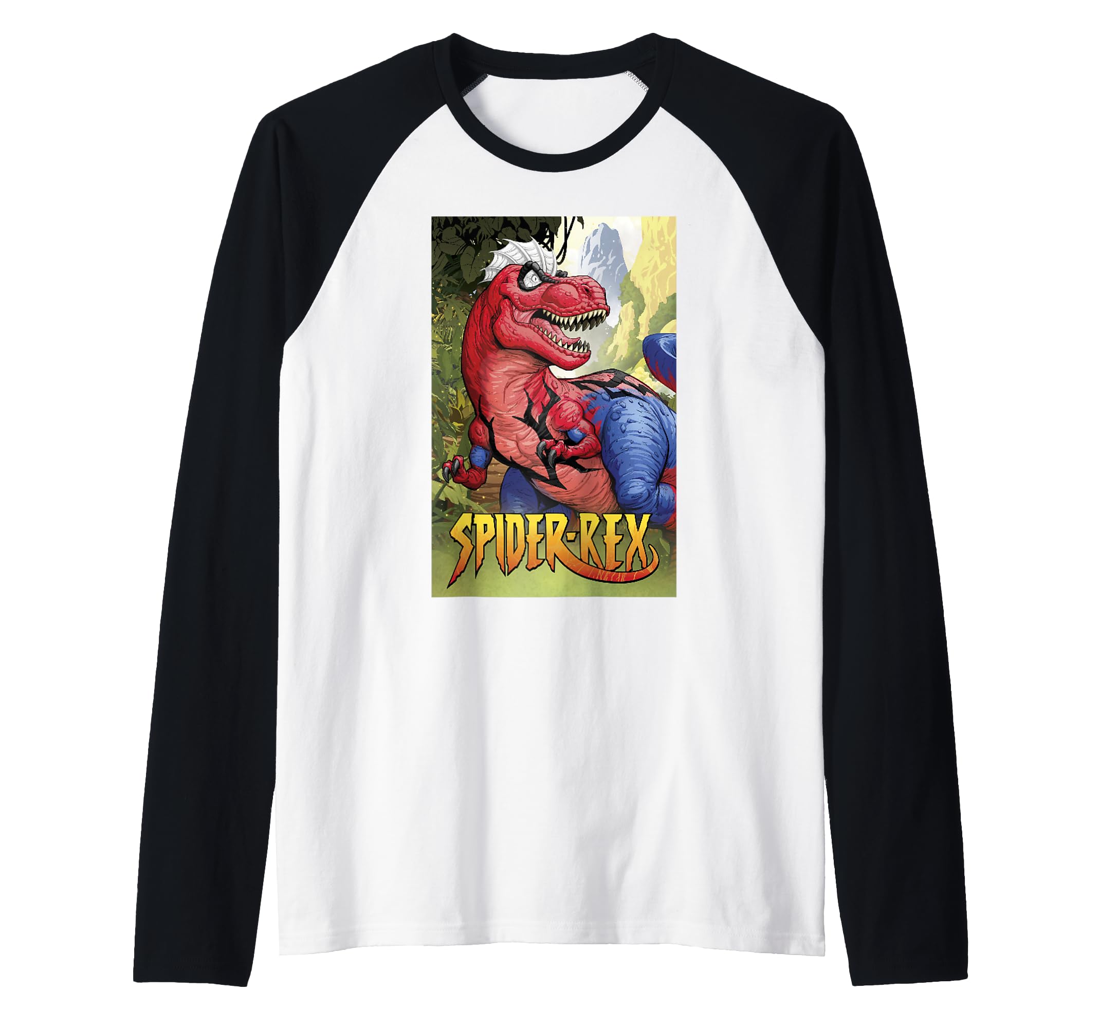 T-Rex Marvel Raglan Spider-Rex idée cadeau originale pour fan de BD - 2