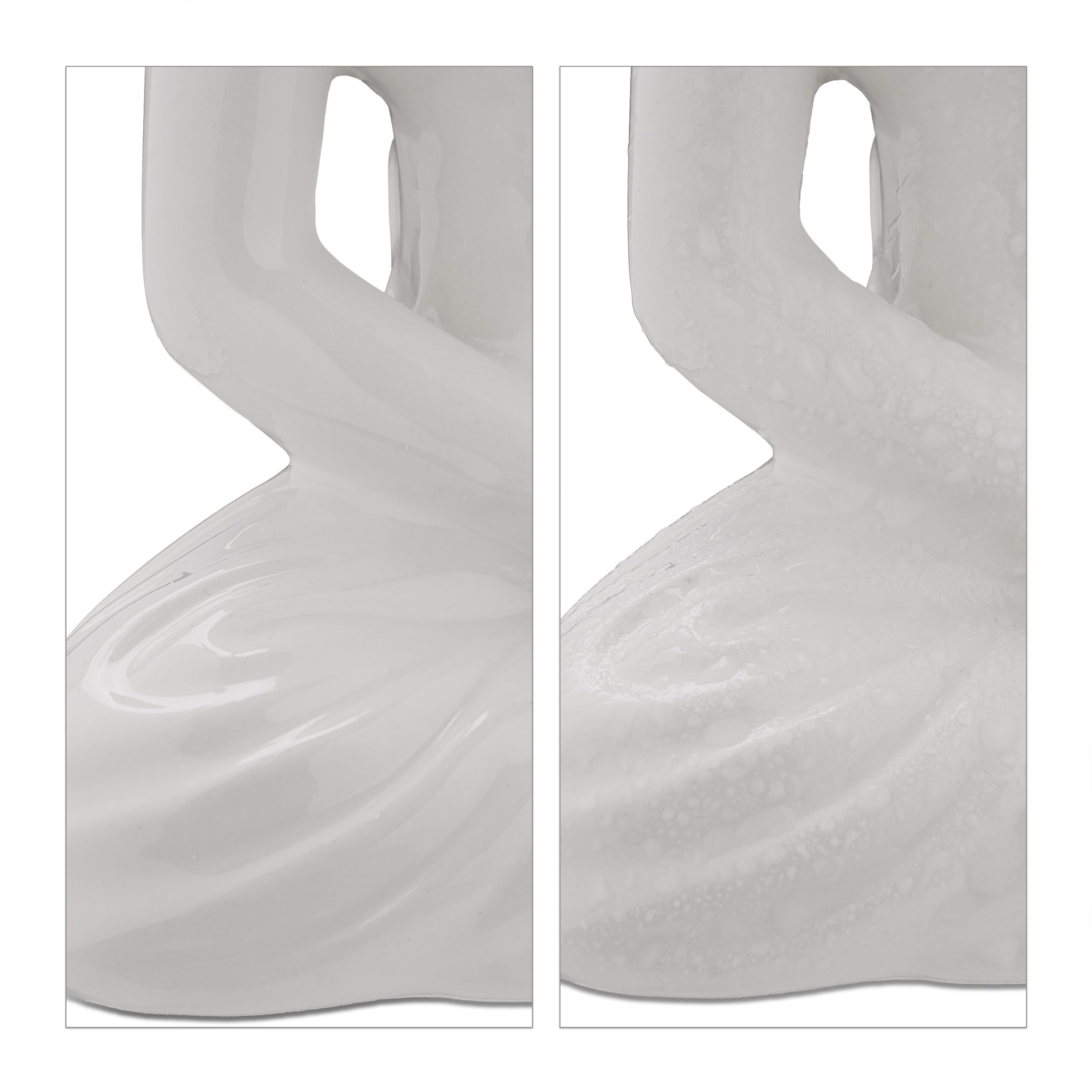 Statue Bouddha Assis Blanc 17.5 Cm - Polyrésine Résistante Aux Intempéries, Pour Jardin, Terrasse Ou Intérieur