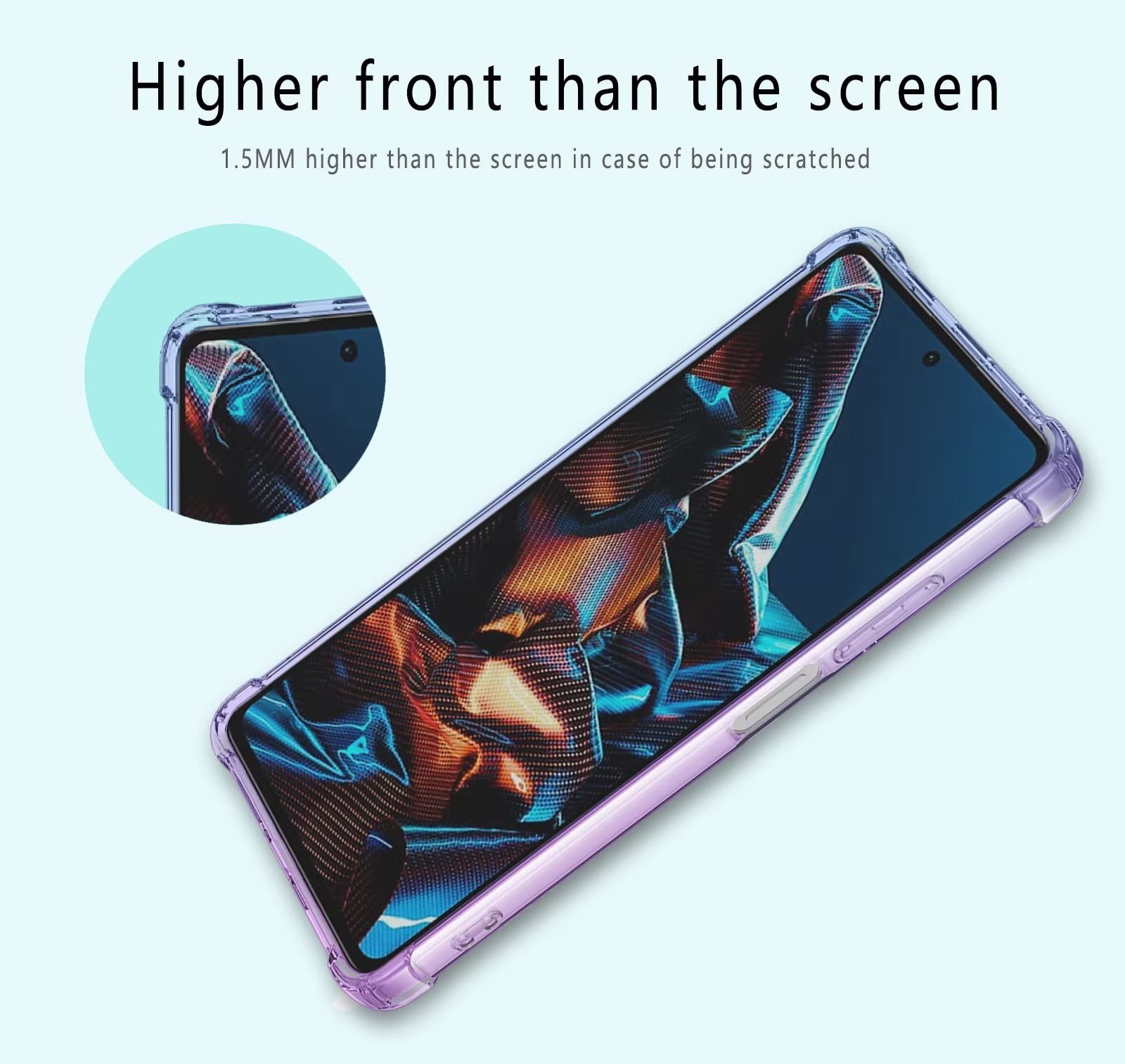 EASSGU TPU Silicone Custodia per OPPO Find X3 Pro (6.7 Inches), Cover Protettiva in Silicone TPU Motivo Dipinto Trasparente - Ballerina 2