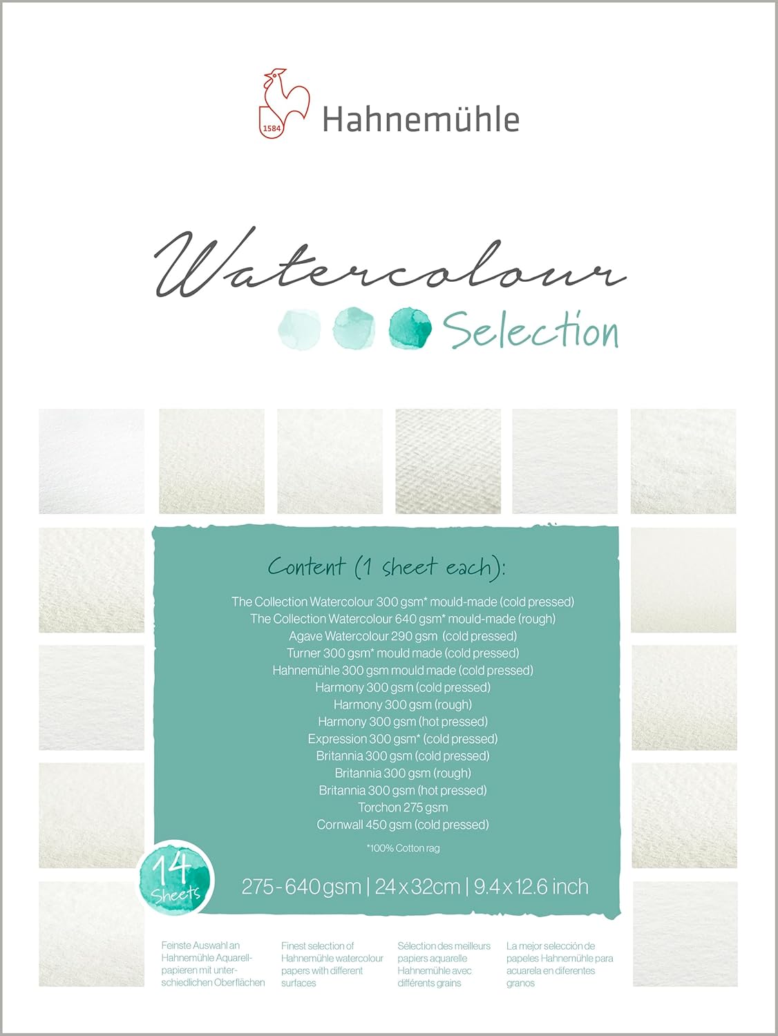 Hahnemuhle Watercolour Selection Pad 24 x 32cm
