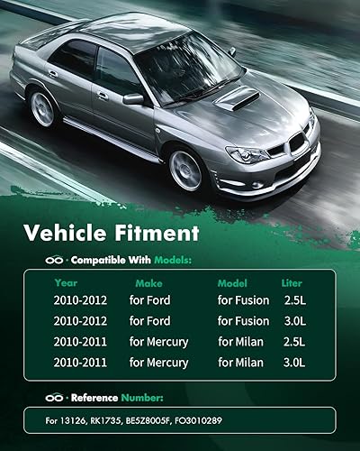 Miniatura 6 de SCITOO Conjunto de radiador de refrigeración del motor compatible con 2010-2012 para Ford para Fusion 2010-2011 para Mercury para Milán 2.5L 3.0L