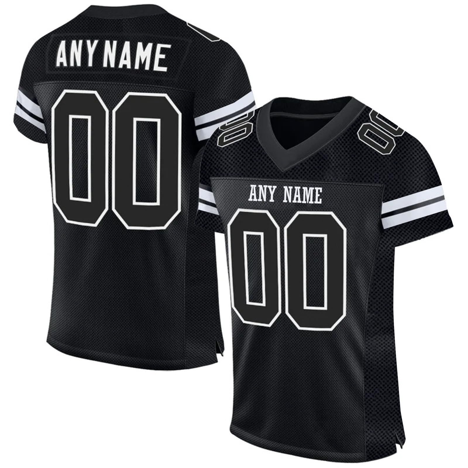 Mens American Football Jersey Personalized Sports T Shirt Quick Dry Breathable Short Sleeve Tee Shirt for Women Kids S-7XL
