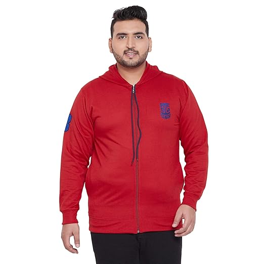 Gale-Red Hooded Sweatshirt -Red-Size (2XL-6XL)