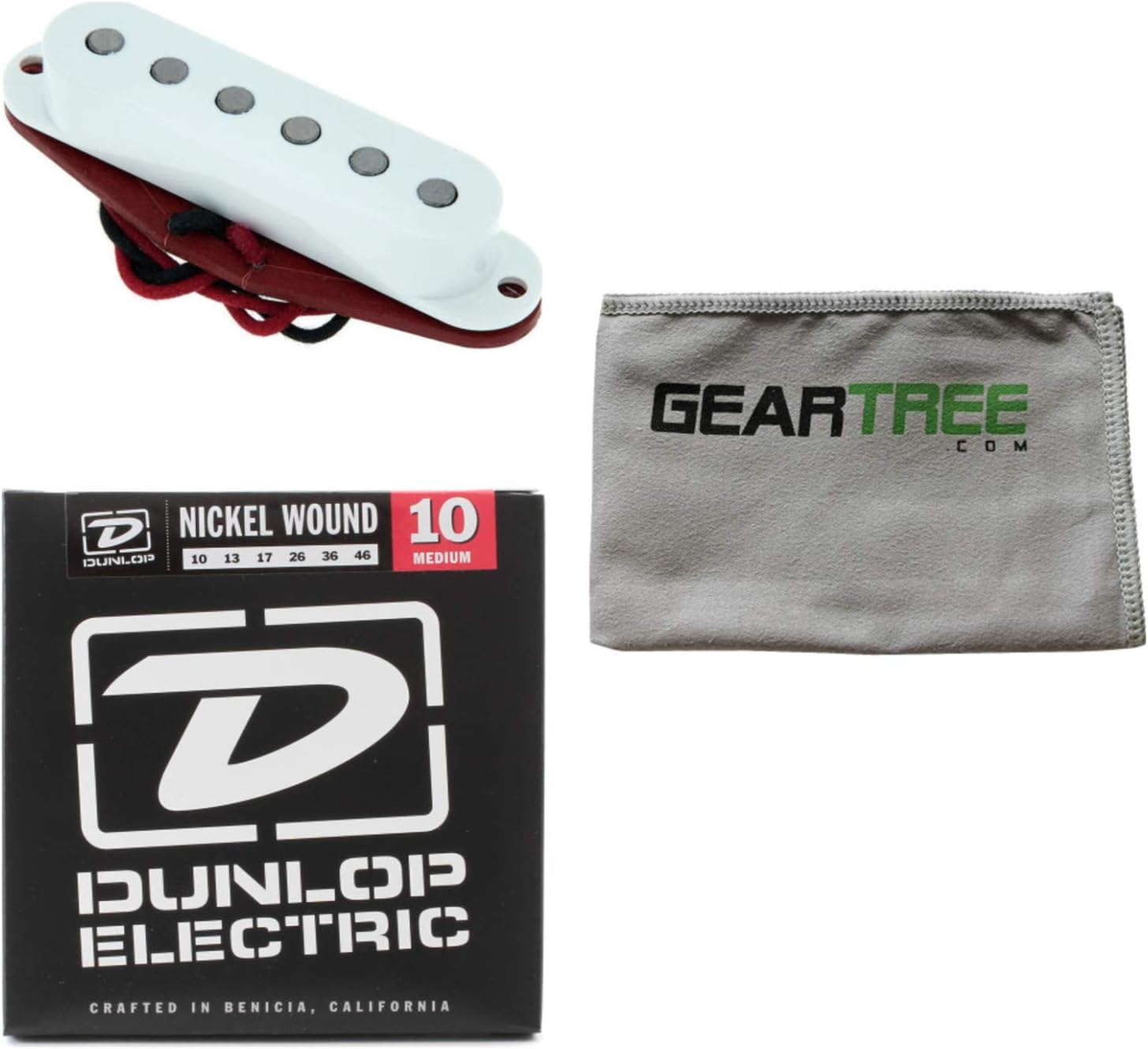 Bare Knuckle Boot Camp True Grit Strat Single Coil Pickup White - Bridge w/Poli