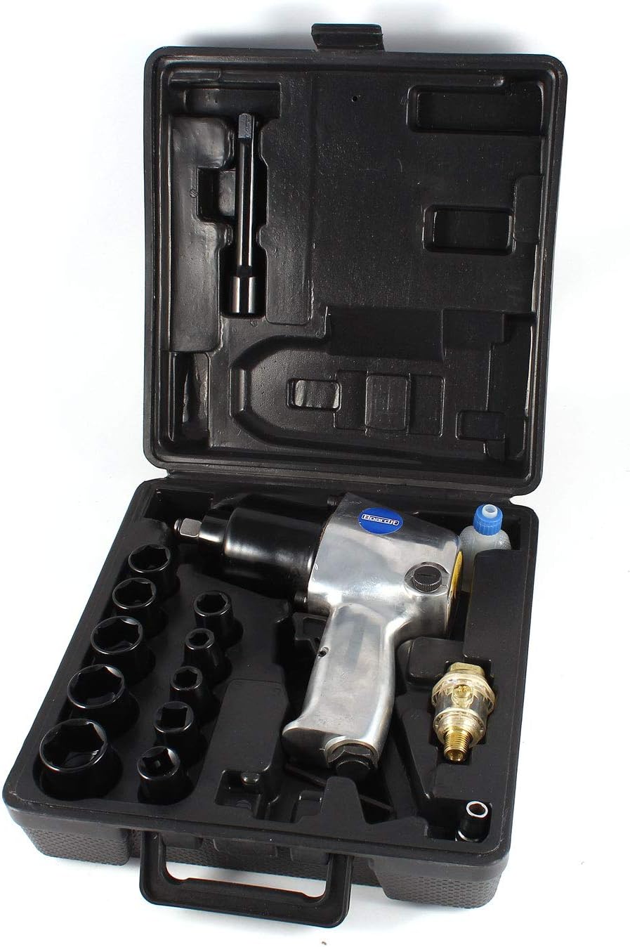 1/2" Drive Air Impact Wrench 400FT/LB w Metric Sockets Power Tools Kit (54e7e0e22cde9a8c1e07af8073e4c228)