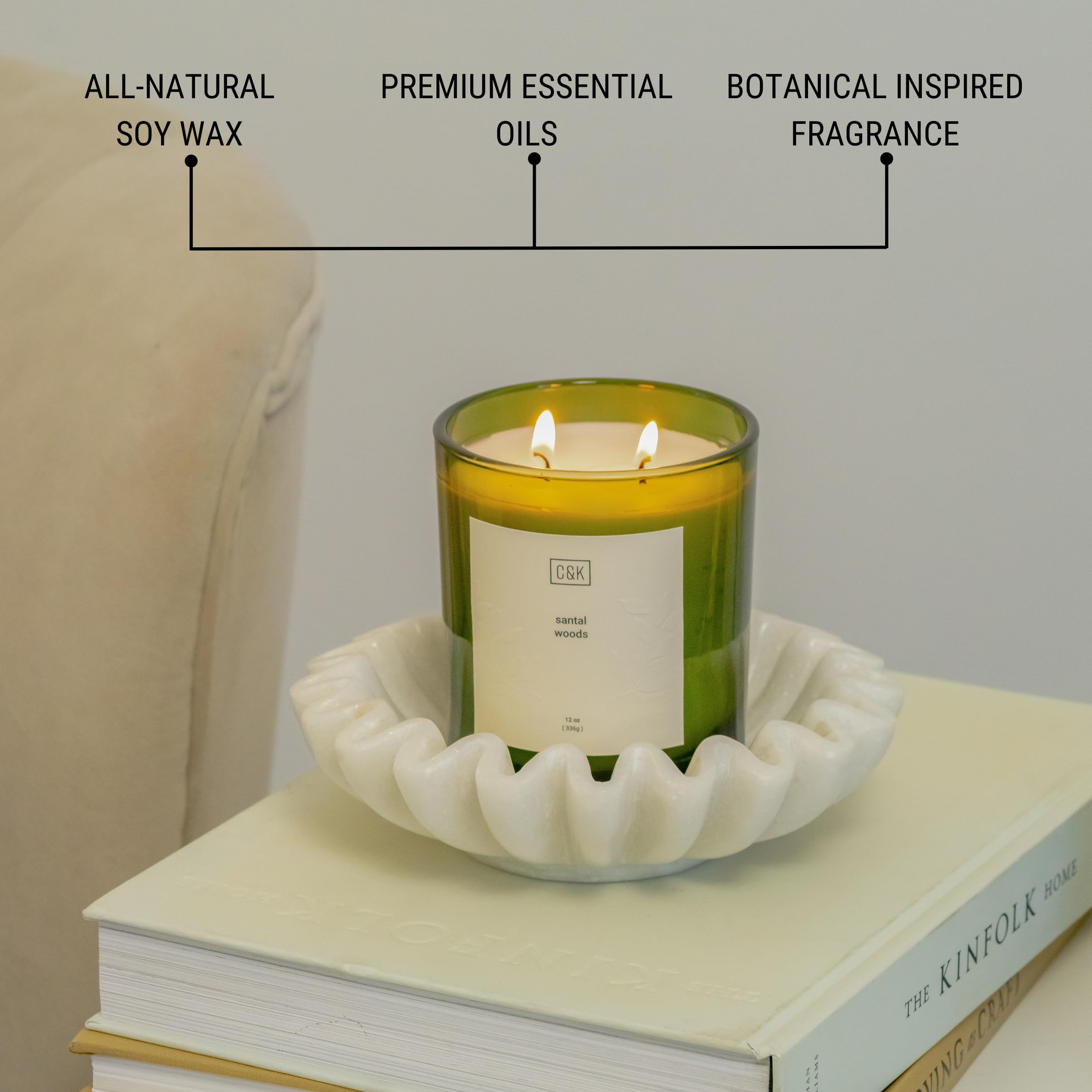 Świeca sojowa premium, świece zapachowe z bursztynowym mchem do domu, naturalne świece sojowe, prezenty dla kobiet, świeca do aromaterapii, kolekcja Nature