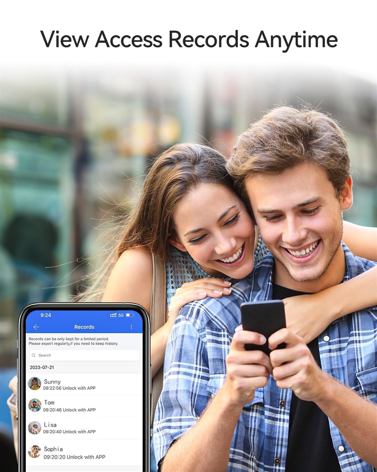 Serrure Connectée Serrure de porte intelligente à empreintes digitales, serrure de porte d'entrée sans clé avec poignée, cartes APP/IC/Codes/clés/empreintes digitales, électronique biométrique