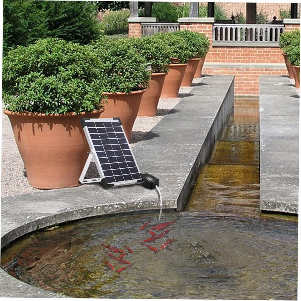 Kavolet Pompa ad aria, tubo per ossigeno solare, Aeratore per acquario, Ossigenatore per laghetto, da pesca, con pietra aerea