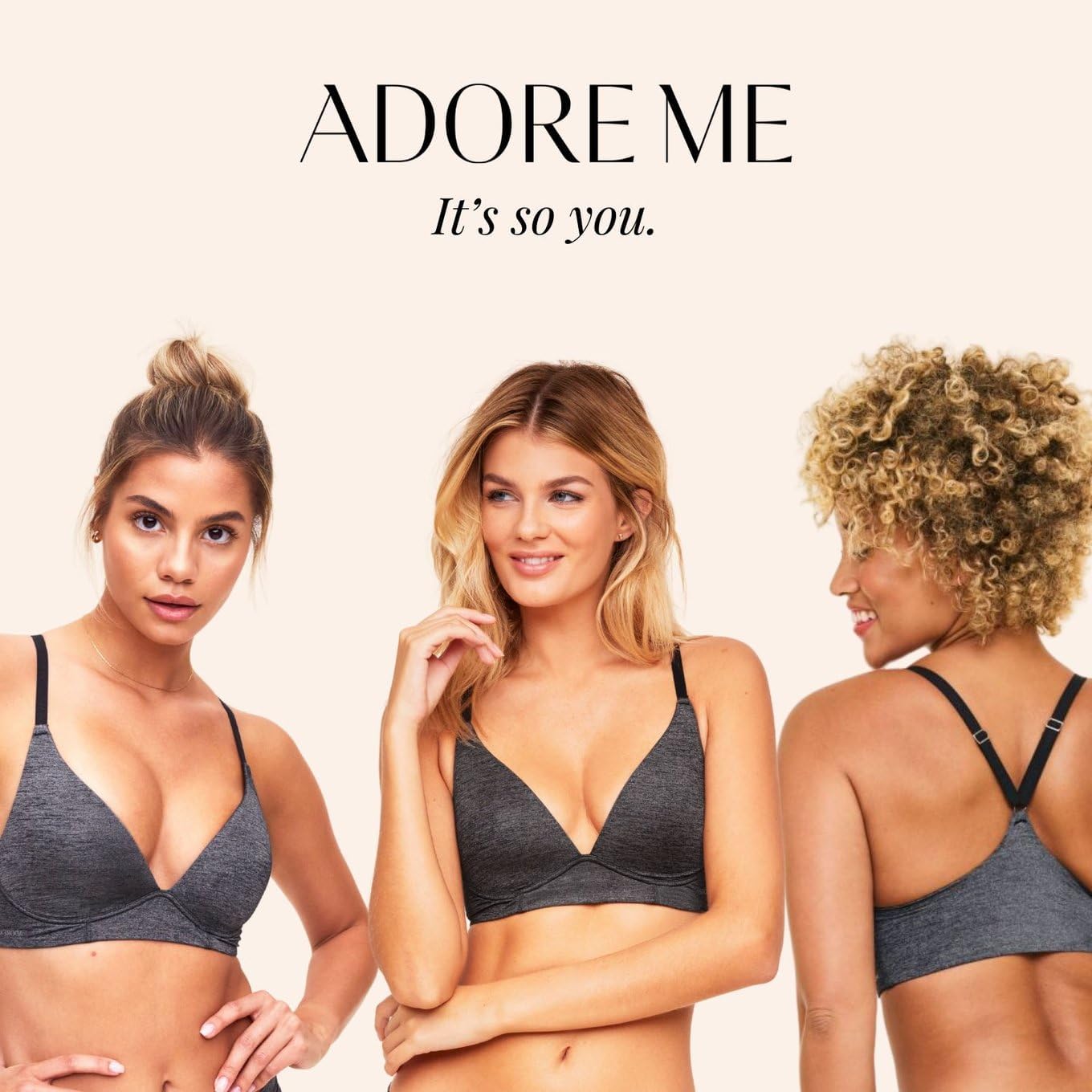 Adore Me Helynn Contour Racerback - 30A-38DD Wireless Plunge Bra for Women with Adjustable Straps, Pull On Women's Bra - Image 7