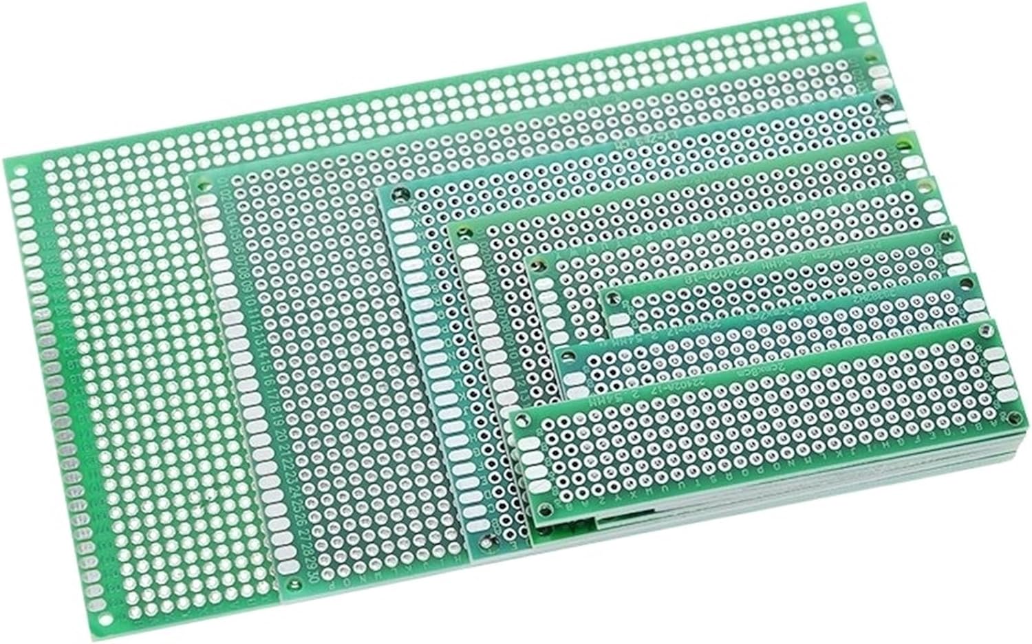 2x8 3x7 4x6 5x7 6x8 7x9 8x12 9x15 cm Double Side Prototype DIY Universal Circuit Board Protoboard for(8X12 Double Side PCB,1pcs)