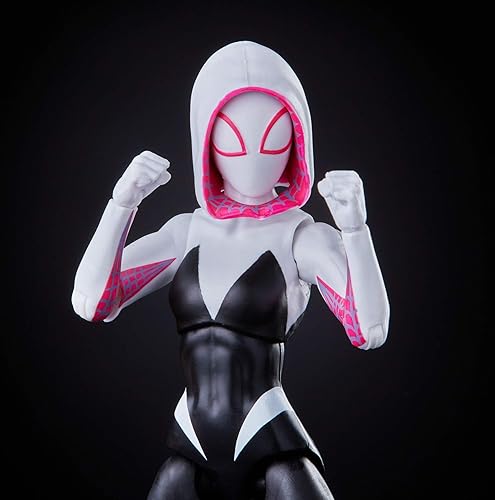 Miniatura 11 de Spider-Man Hasbro Marvel Legends Series Into The Spider-Verse Gwen Stacy - Figura de acción coleccionable de 6 pulgadas, con figura miniatura de