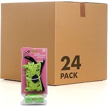 Wags & Wiggles 24 Pack Poop Bag Dispensers with 30 Pineapple Scented Dog Poop Bags and Adorable Poop Bag Dispenser, Perfect for Use