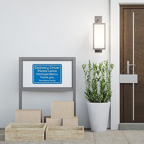 Miniatura 4 de Letreros de metal personalizados para exteriores, 12 x 8 pulgadas, letrero personalizado para oficina, negocios, instrucciones para el hogar,