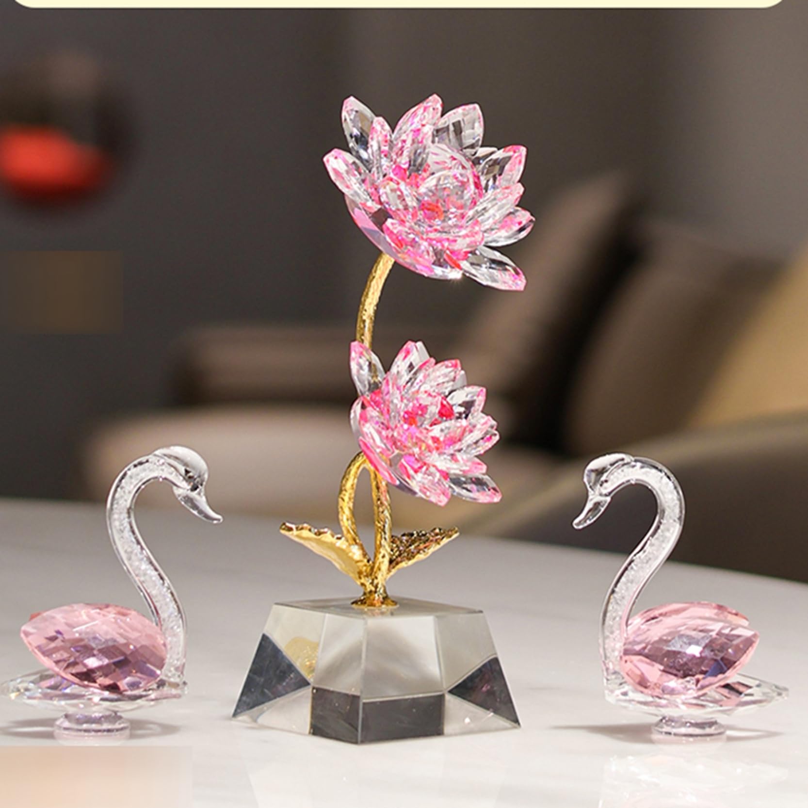 Amazon.co.jp: クリスタル 蓮の花 ハス クリスタルフラワー 枯れない花 