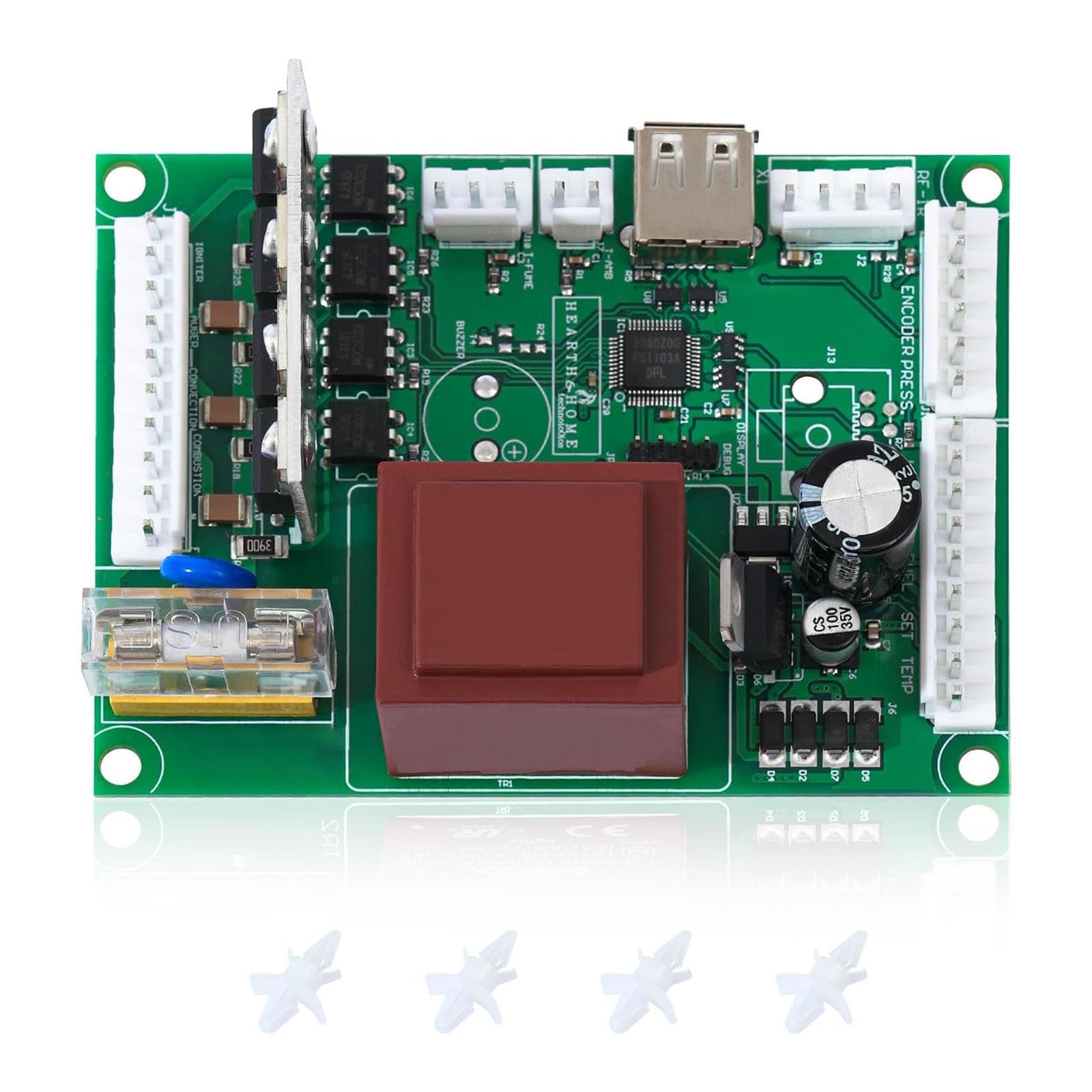 Fazvncv SRV7077-050 Stove Control Board Burners Circuit Control Board for PP130 PH50PS PH50CABPS Efficient Home Heating Systems Circuit Replacement