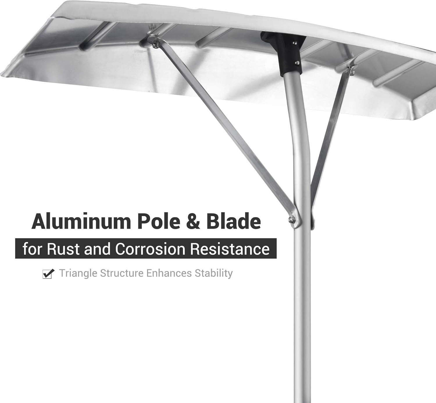 review Yescom 20ft Adjustable Telescoping Roof Snow Rake with 25