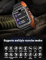 Vista 6 de Reloj inteligente para hombres y mujeres (respuestahacer llamadas), reloj de fitness con pantalla táctil HD de 1.83 pulgadas con monitor