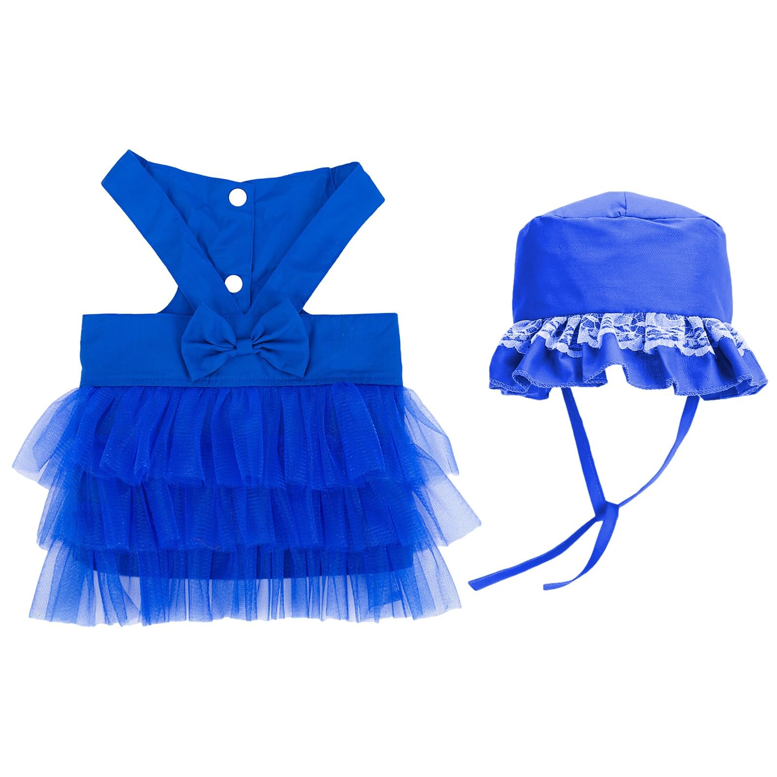 Robe tutu bleue pour chien chat vêtement fête tulle L