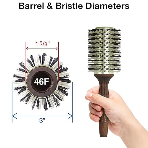 Miniatura 2 de Olivia Garden Cepillo térmico redondo Ecoceramic de cerdas firmes (no eléctrico)