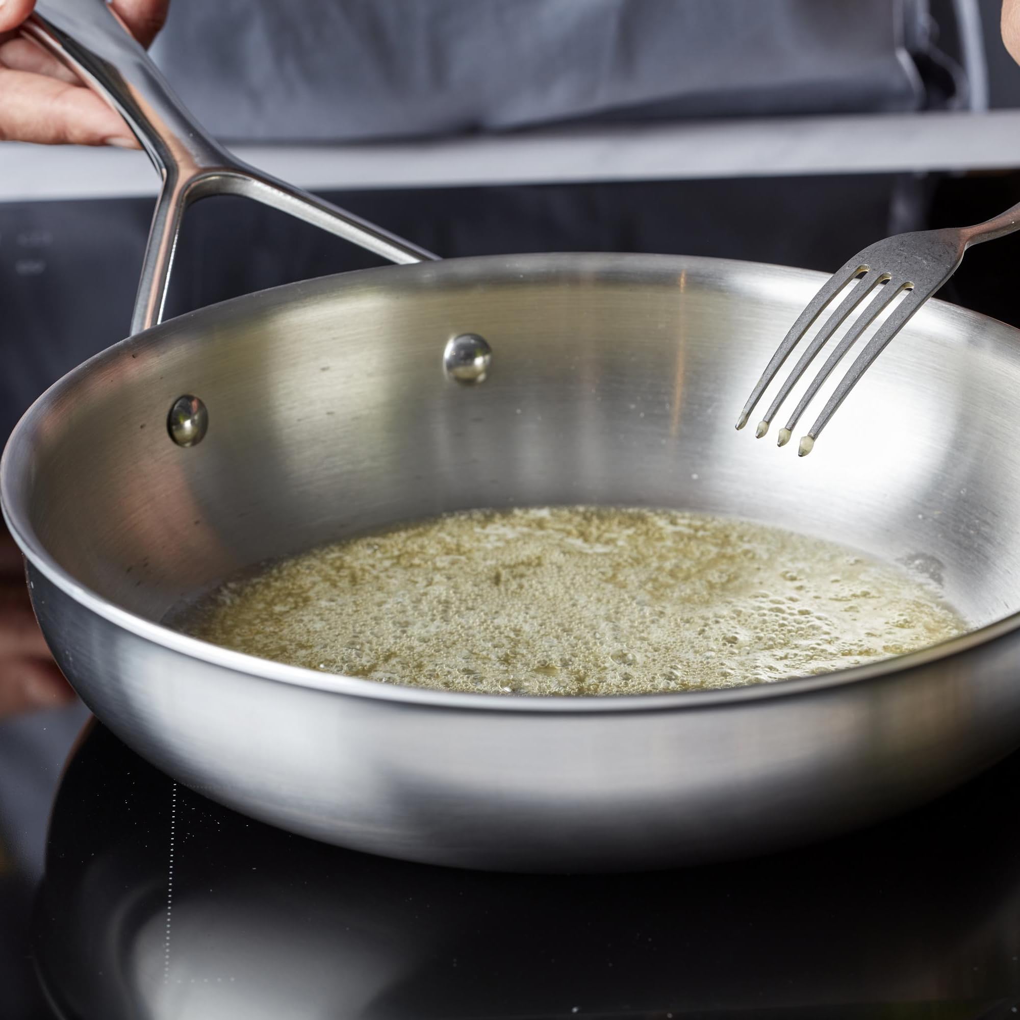 Demeyere Essential - Pentola a 5 strati in acciaio inox con coperchio