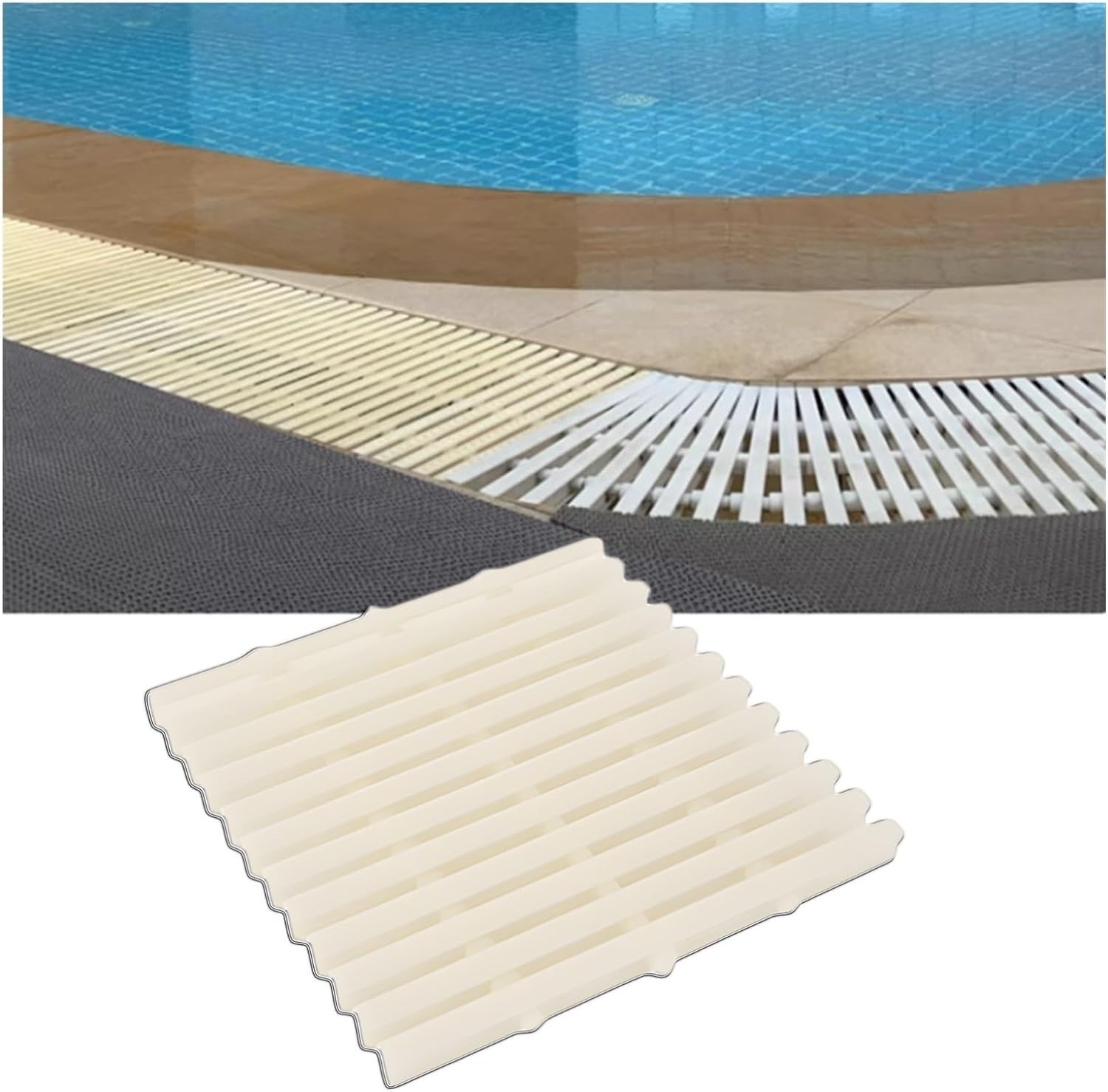 Grille de vidange de piscine lot de 10 pour stopper les débris de 18cm