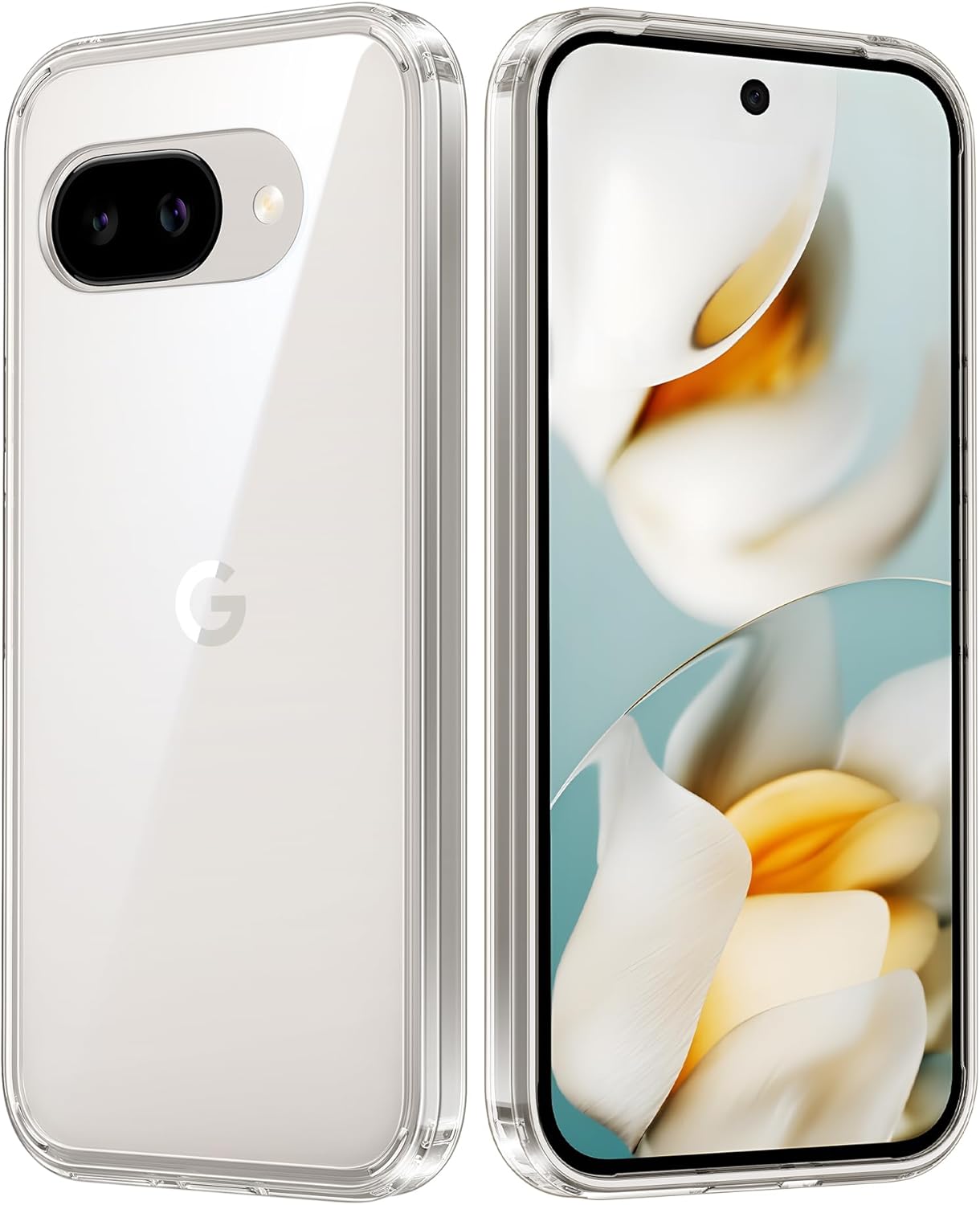 Product image of FNTCASE for Google Pixel 9a Case: Military Grade Drop Protection Anti Yellowing Cell Phone Cover - Rugged Shockproof Protective Bumper Transparent Cases(Clear)