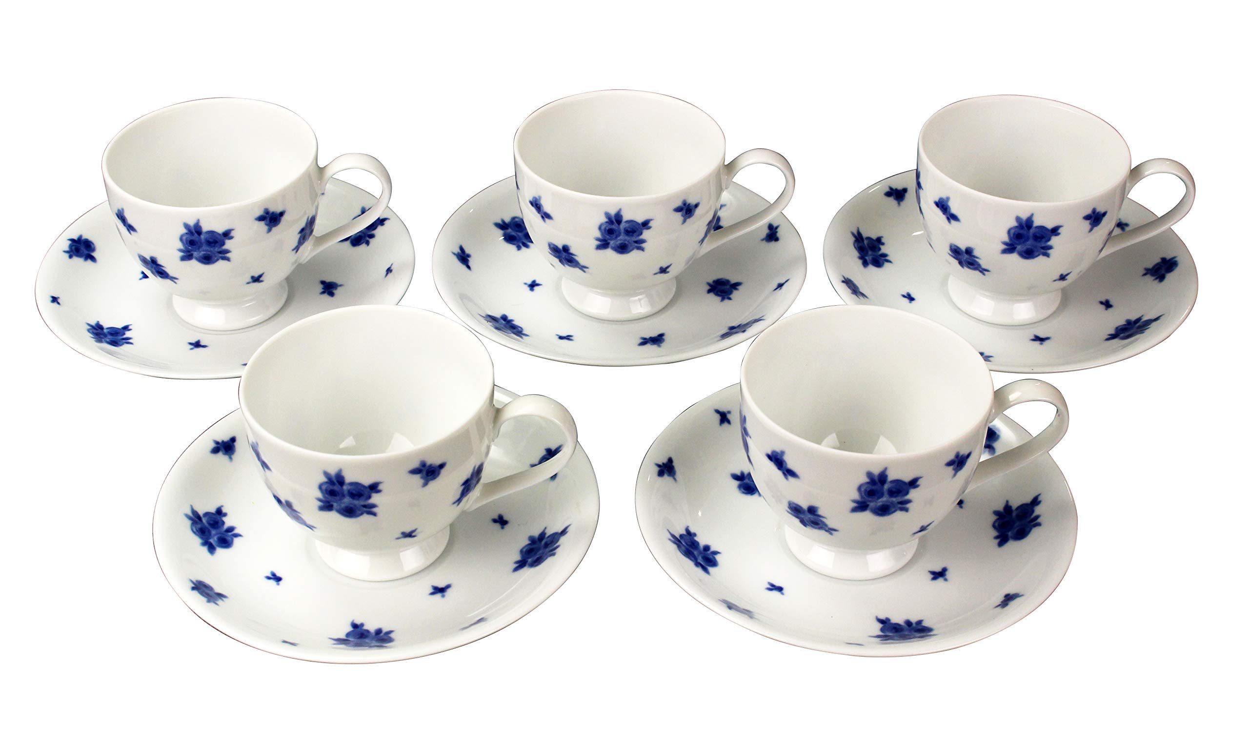 Amazon｜maebata プリンセス・ローザ コーヒーカップ＆ソーサー 5客 