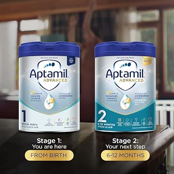 Aptamil Advanced 1 First Infant Baby Milk Powder Formula, from Birth, 800g
