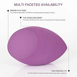 EXTRA LARGE 11CM Make Up Beauty Sponges Blender BIG for Face & BODY (1x Small 1x Large) -With 2 Sponge Holder- FASTER FLAWLESS APPLICATION for Foundation/Fake Tan/Powder/Blending/Setting/