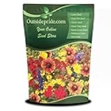 Texas & Oklahoma Wildflower Seed Mix - 1/4 lb Drought-Tolerant, Blend of Annual & Perennial Flower Seeds for Vibrant, Pollinator-Friendly Gardens, Thrives in Full Sun & Well-Drained Soil
