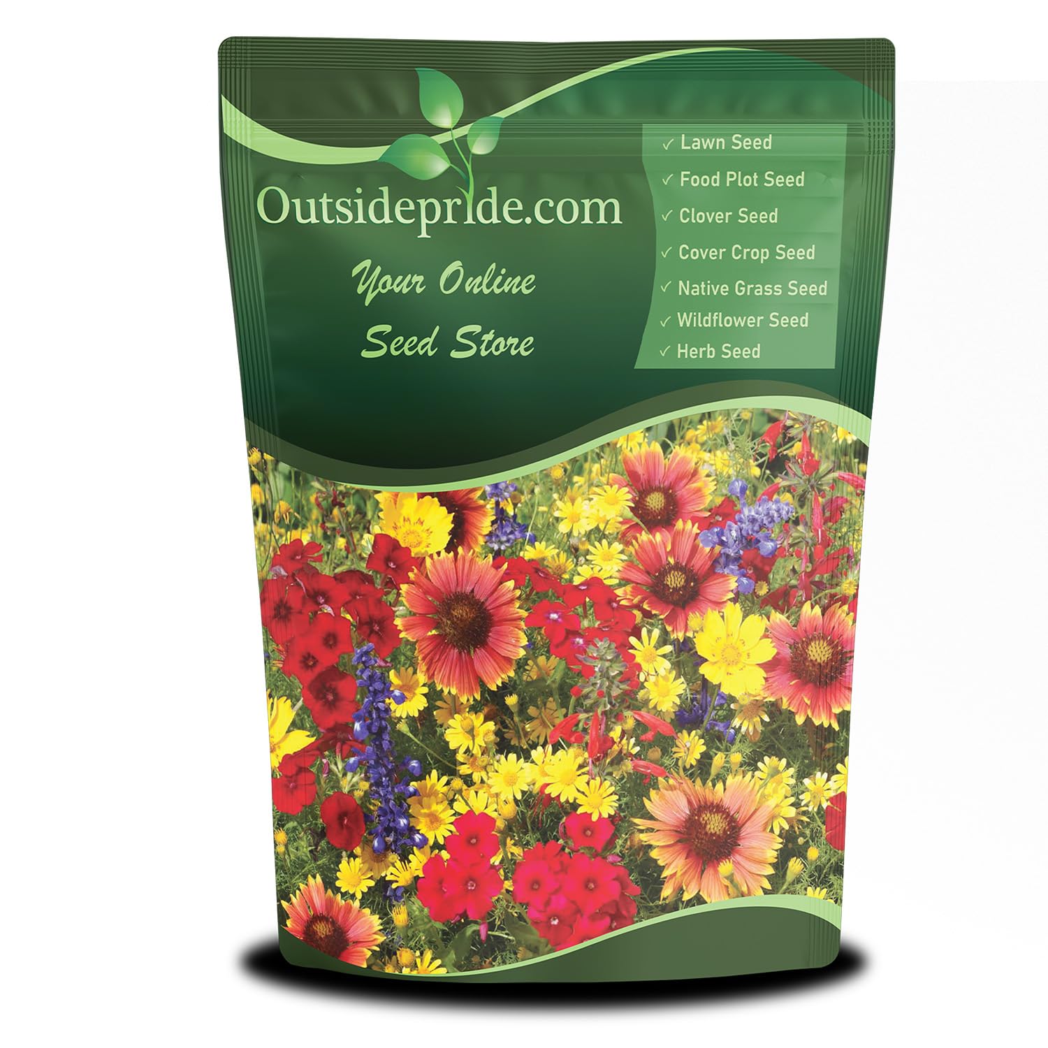 Outsidepride Texas & Oklahoma Wildflower Seed Mix - 1 lb. Drought-Tolerant, Blend of Annual & Perennial Flower Seeds for Vibrant, Pollinator-Friendly Gardens, Thrives in Full Sun & Well-Drained Soil