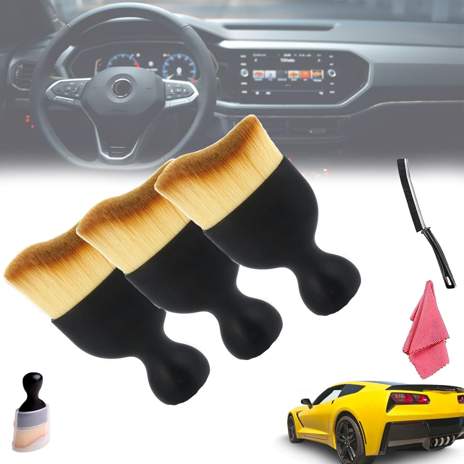 Woobrooch Brush Woobrooch Car Brush with Case, Woobrooch