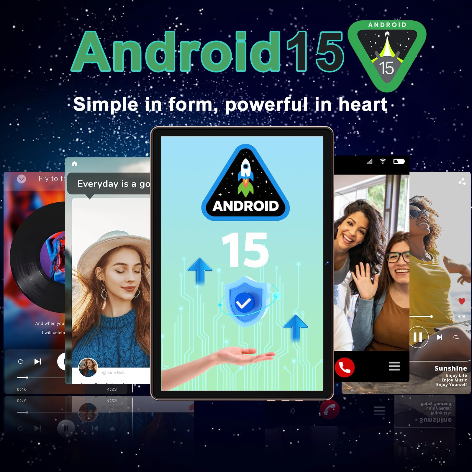 DMOAO Tablet 10 Pollici Android 15 con 30 GB RAM + 64 GB ROM(2TB Espansione), FHD Tablet con Tastiera e Mouse, 5G Wi-Fi, GPS, Widevine L1, Octa-Core, USB-C, BT 5.0, 6000 mAh, 8MP+5MP, Gemini AI, Oro