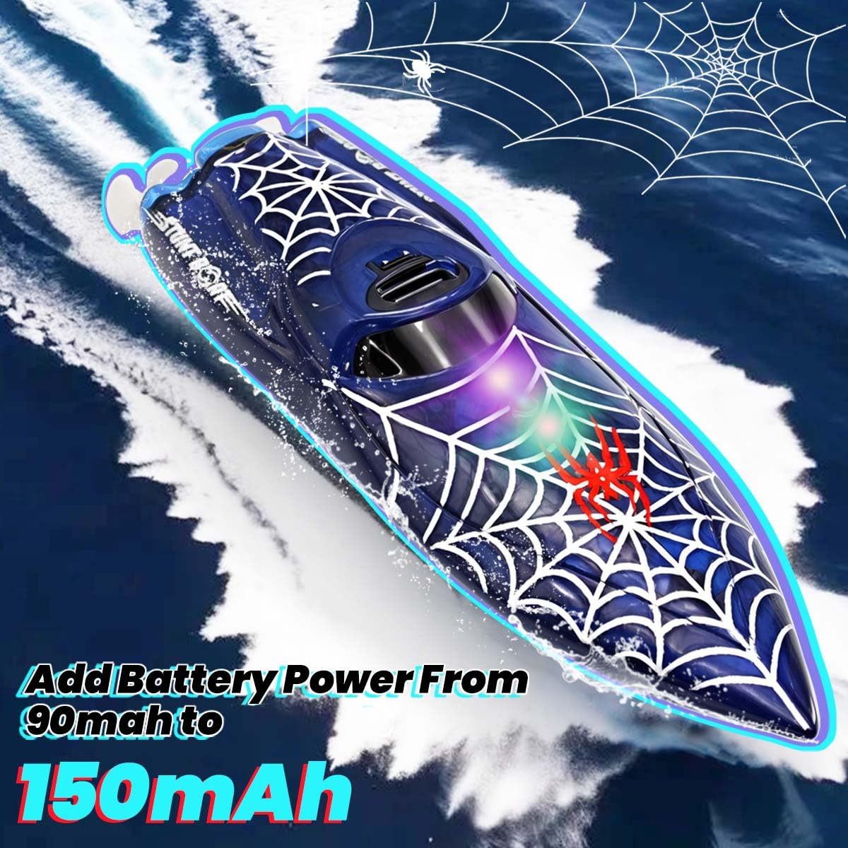 Built-in Battery Pool Toys LAFALA Mini RC Boat For Kids | 2.4Ghz Remote ...