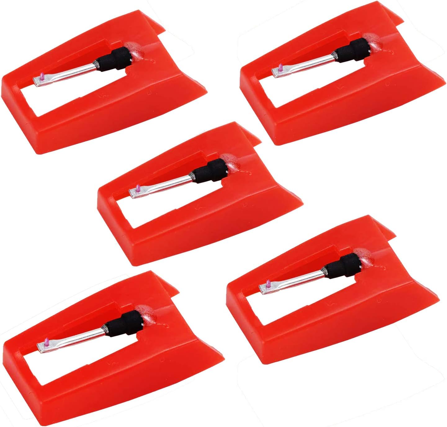- Record Player Needles Replacement, 5 Pack Turntable Record Player Needle for Crosley Victrola Jenson Sylvania Vinyl LP Phonograph Record Players