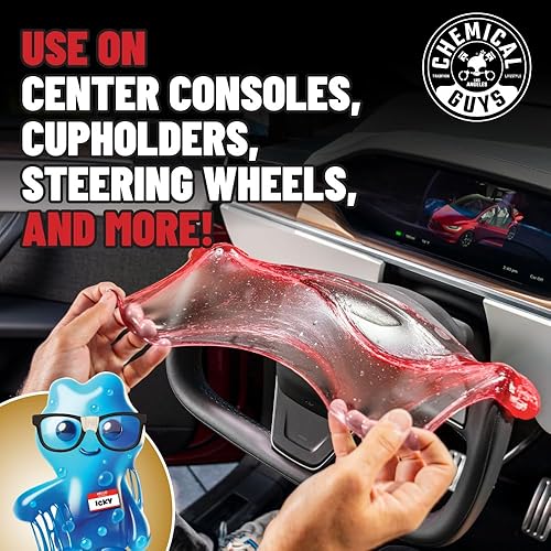 Miniatura 3 de Chemical Guys Sticky Icky - Gel de limpieza para automóvil, fresa dulce, limpiador interior de automóvil, limpiador reutilizable para grietas y