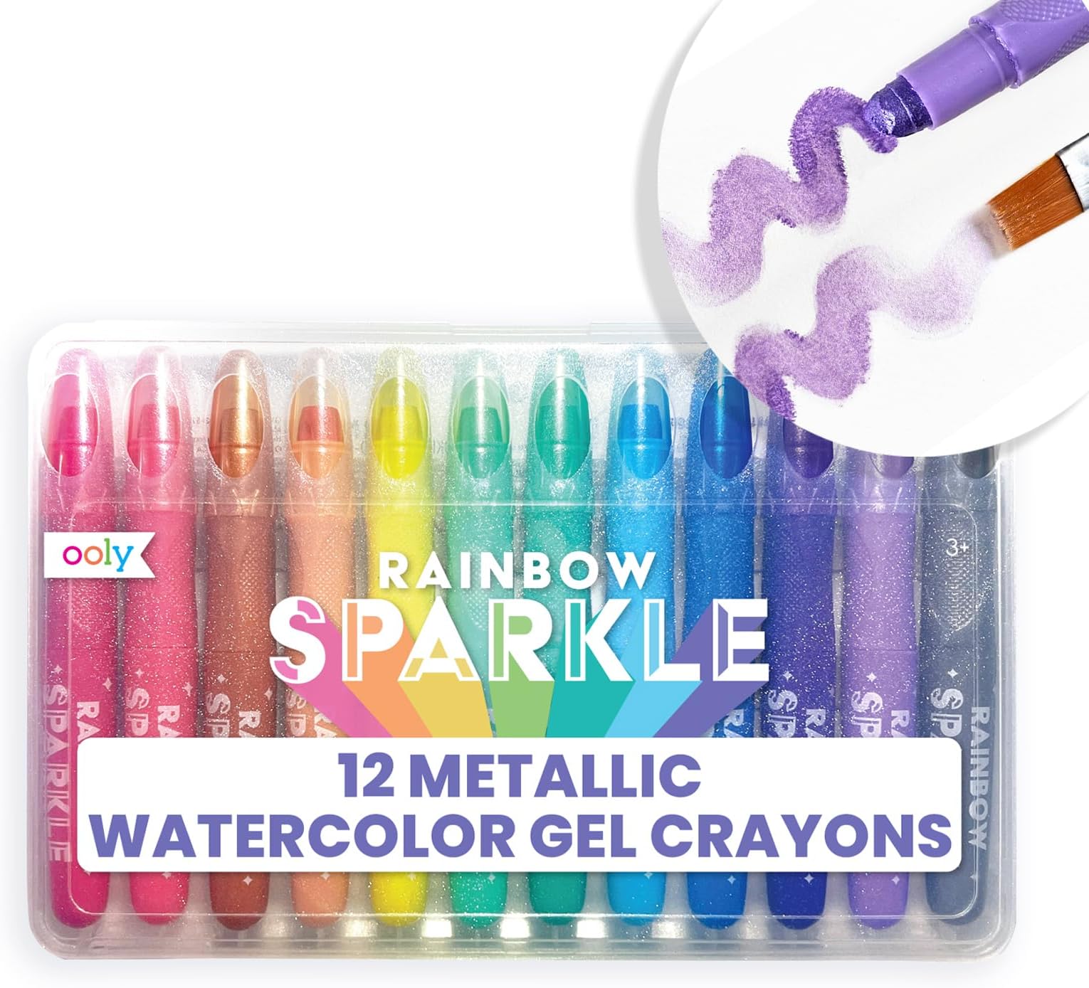 OOLY 133-57, Sparkle Gel Crayons, Set of 12