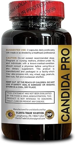 Miniatura 3 de Cápsulas de apoyo natural de Candida para la armonía interna del cuerpo, apoyo inmunológico, frescura digestiva y apoyo diario a base de plantas  1