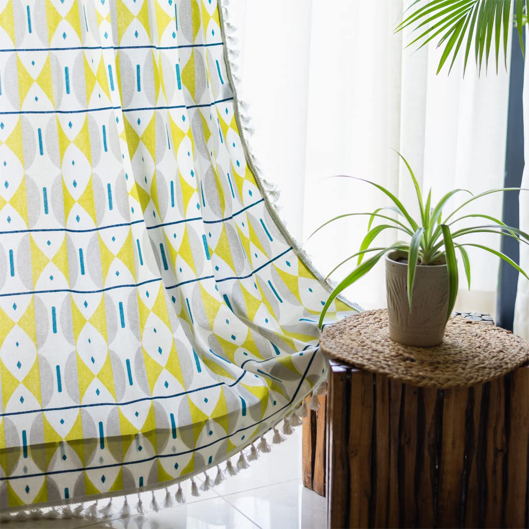 Buy Urban Space 100 Cotton Curtains 5 feet for Window, 6065 Room