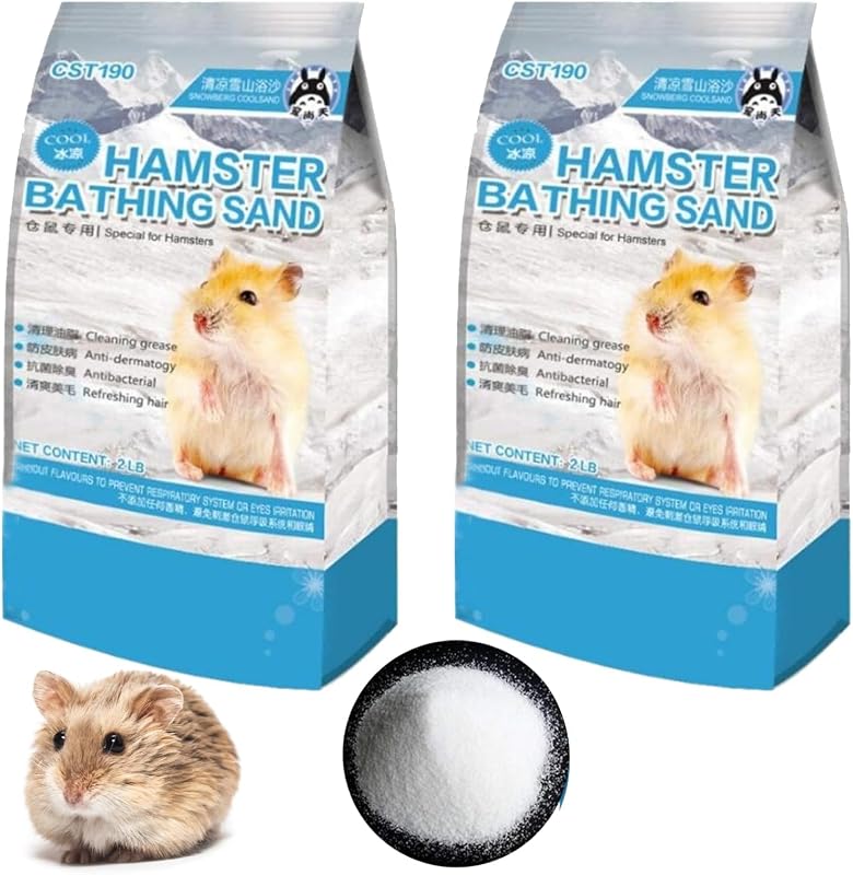 Areia de banho para hamsters e pequenos animais Hamiledyi, textura fina, 1,94 kg