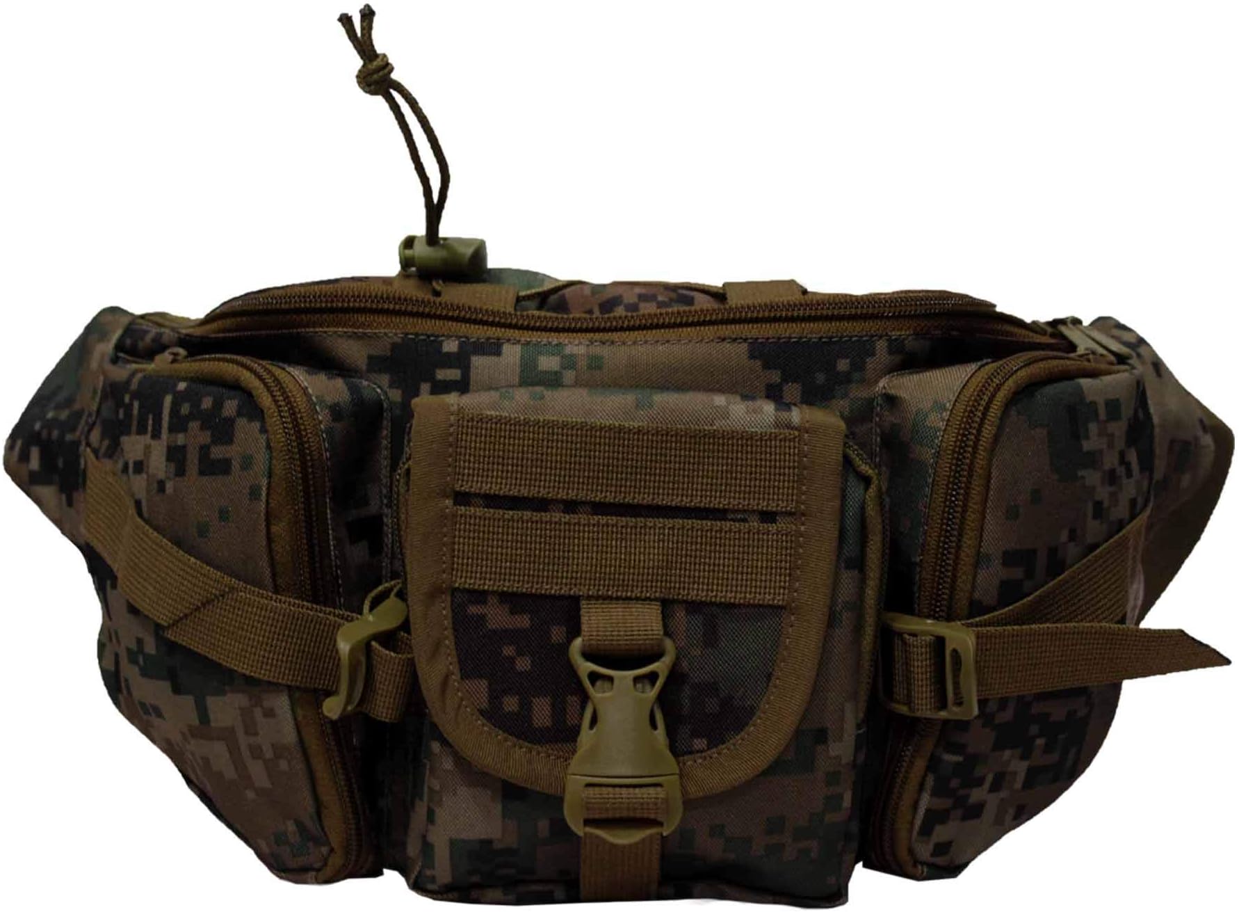 Trail Marpat WL Camo Waist Pouch | 1 Compartment & 3 Pockets | Lightweight Durable Water-Resistant Fanny Pack | Ideal for Trekking, Travel, Cycling & Everyday Use | Stylish Multipurpose Pouch