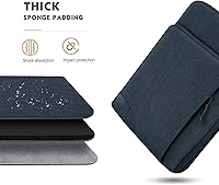 Vista 4 de MoKo estuche con bolsillos para tablet de 12.9 pulgadas, para iPad Pro 2021/2020/2018/2017/2015 de 12.9 pulgadas, Surface Laptop Go de 12.4 pulgadas