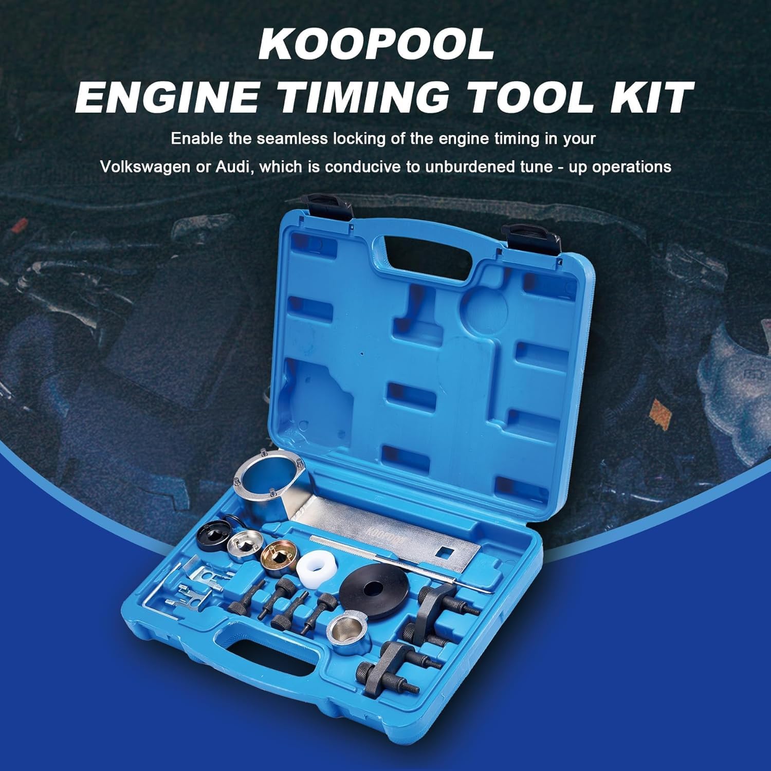 Kit di strumenti di temporizzazione 1.5 1.6 compatibile con Ford Fiesta Fusion Escape Mazda 1.4 1.6 1.8 2.0 Di/TDCi/TDDi ECOBOOST 1.6 Ti-VCT 1.5 1.6 VVT 2.5L Strumento di messa in fase del motore