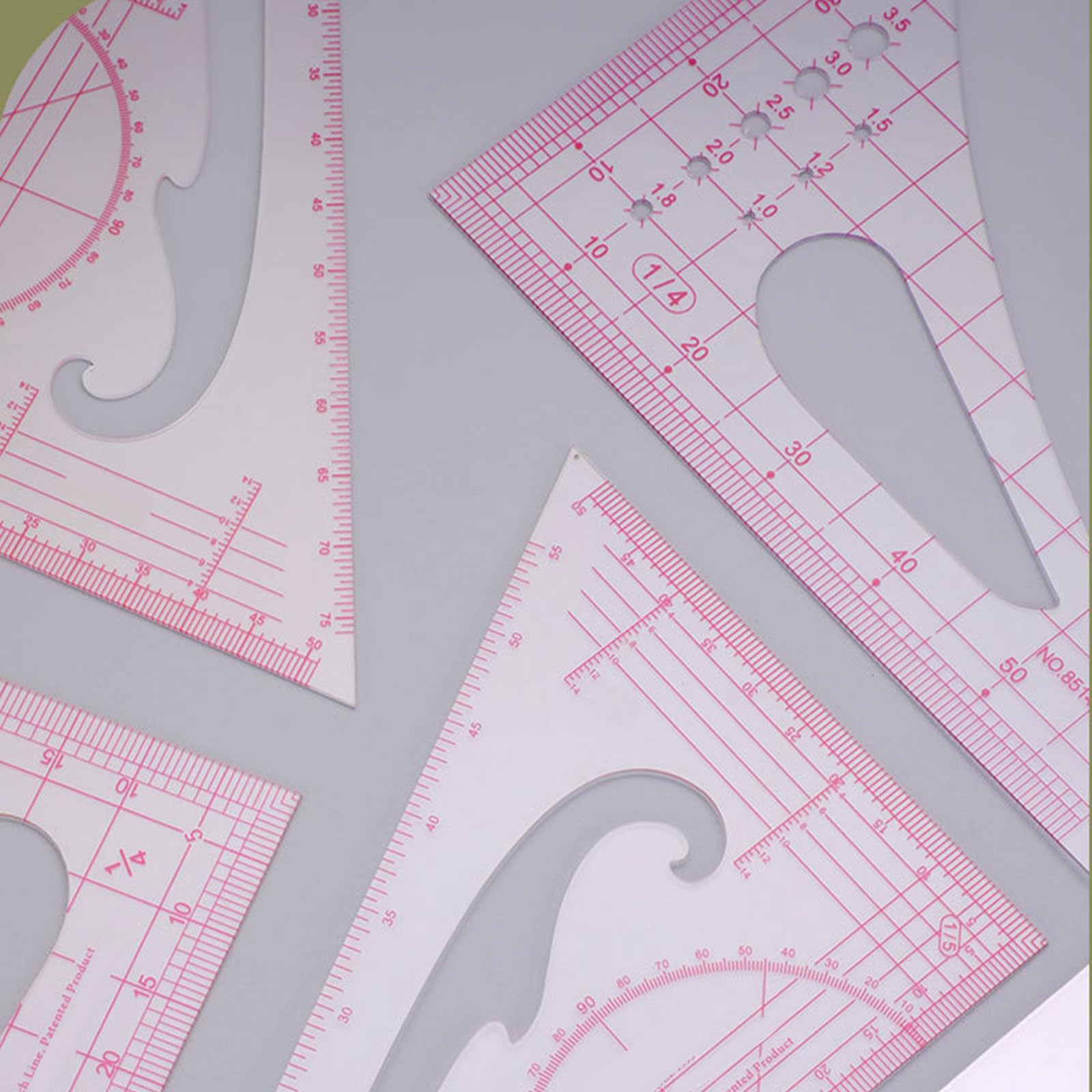Righello professionale per trapuntatura patchwork con scala trasparente, facile da trasportare, perfetto per artigianato e cucito