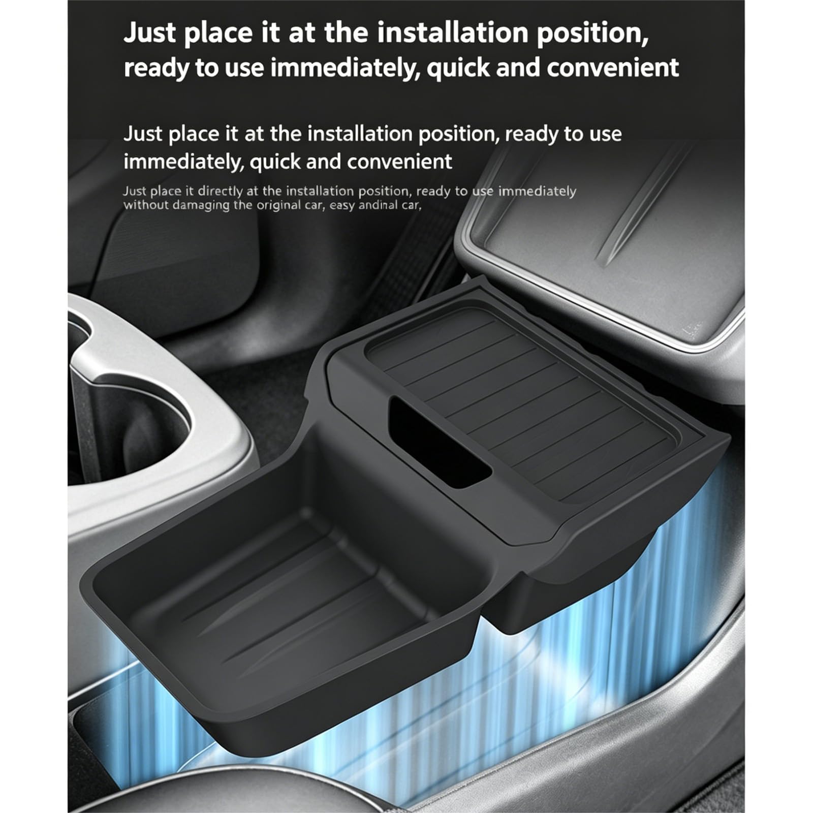 Mittelkonsole Organizer für Tesla Model Y Juniper Standard 2026 2025 Mittelkonsole untere Aufbewahrungsbox für Modell Y 2025 2026 Zubehör