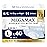 NorthShore MegaMax Adult Overnight Diapers, 12-Hour Tab-Style, Large, 40 Count Case, White, 42-54 inches, Unisex Incontinence Underwear