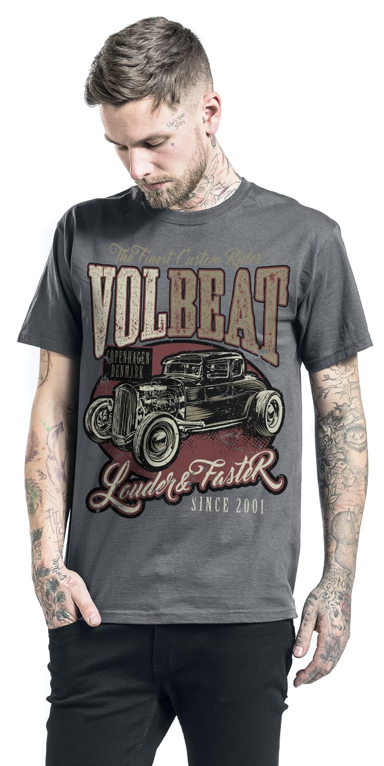 Volbeat Rise from Denmark Männer T-Shirt rot Band-Merch, Bands, Nachhaltigkeit