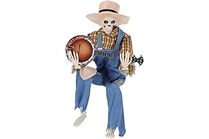 Luminous Singing Funny Animated Dueling Banjo Skeletons For Halloween Decoration