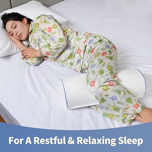 Miniatura 8 de Pozico Almohada de piernas para dormir de lado  Almohada ergonómica de espuma viscoelástica  Almohada de posicionamiento de piernas para rodilla,