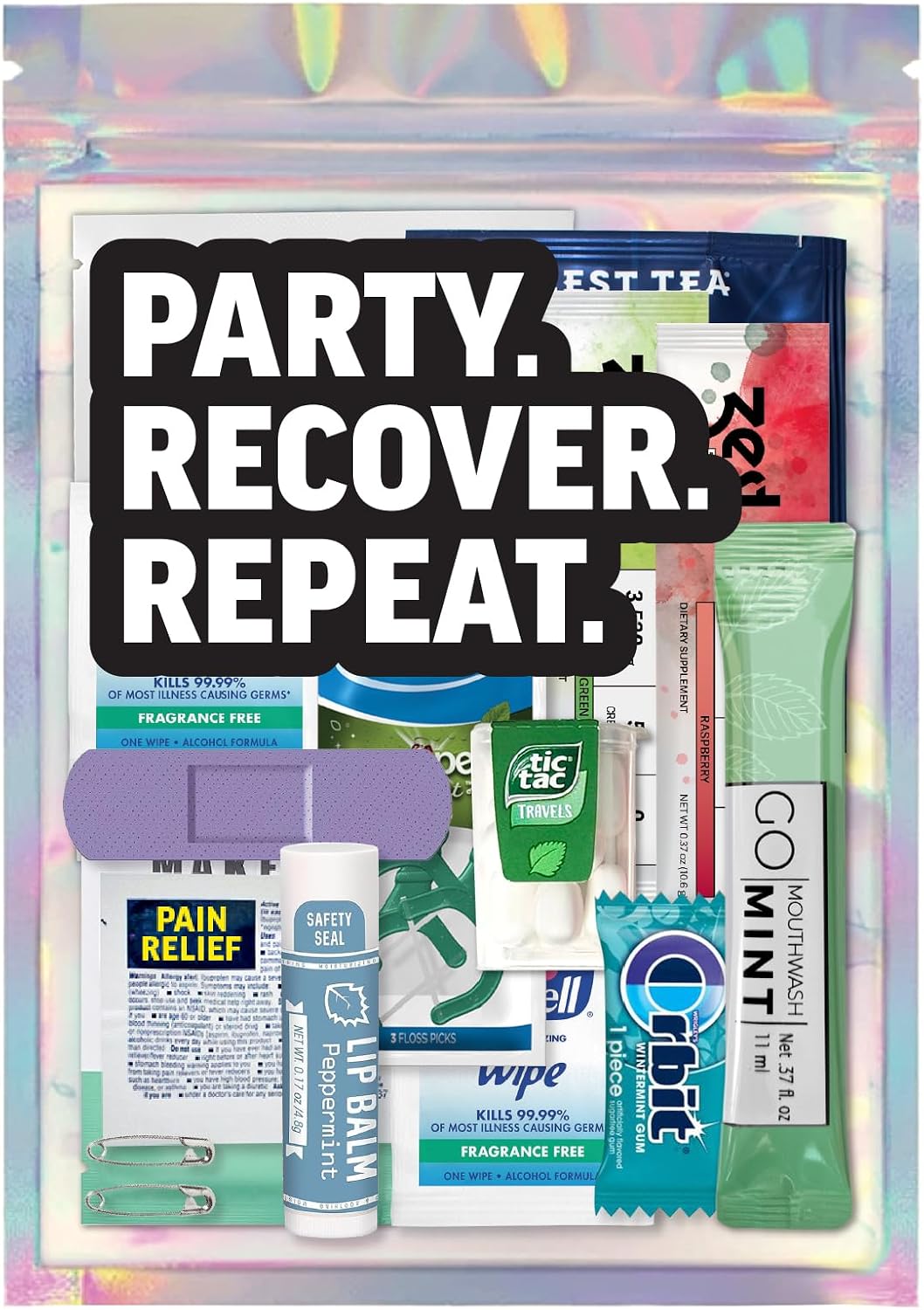 Hangover Kit Deluxe XL – 17pc Pre-Filled Premium Supplies Set – Bachelorette Gifts, Girls Trip Must-Haves, Wedding Weekend Party Recovery Essentials, 21st Birthday Celebration Favors (2-Pack)